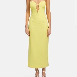 Yellow ankle length dress